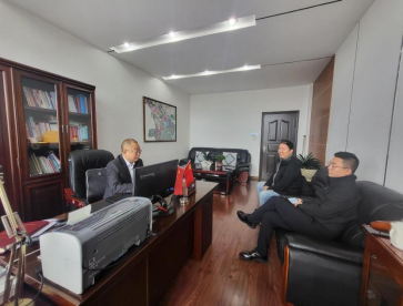 区党工委书记汪贤勇会见上海圣博华康咨询管理公司代表，共商酒店项目投资合作